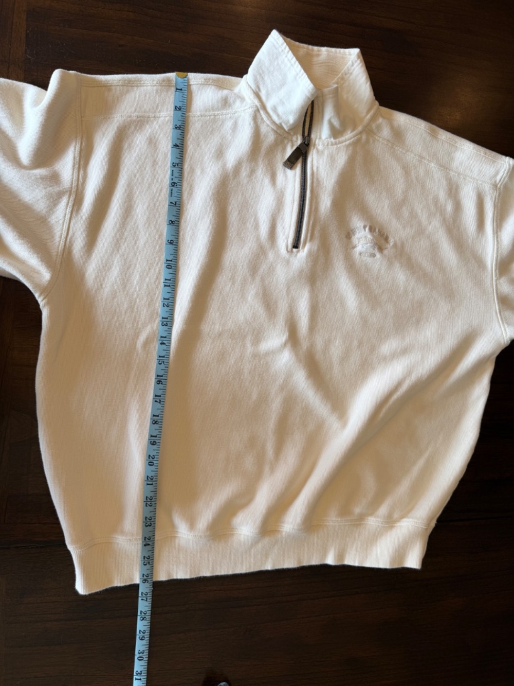 Tommy Bahama Men's Ivory Pullover Aruba Half Zip Knit Relax Fit, Size XL - Picture 14 of 15